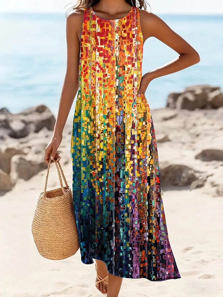 Briseis Boho Paisley Maxi Dress