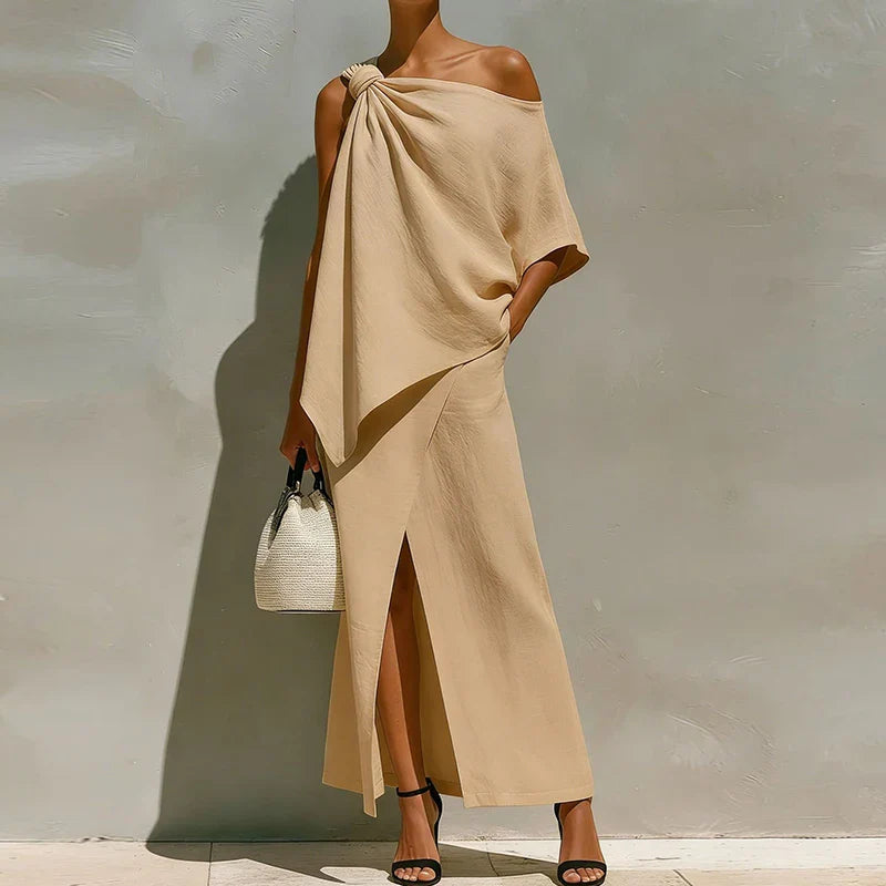 Kalina One Shoulder Maxi Skirt Set