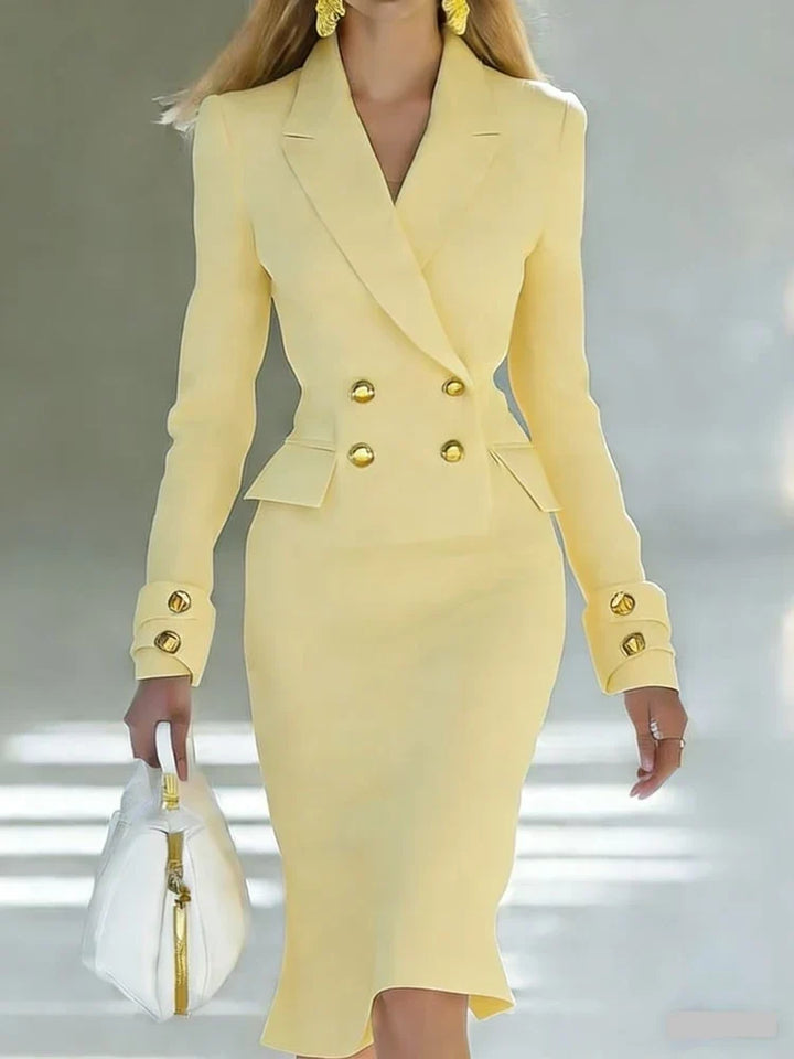 Lorena Tailored Office Midi Dress