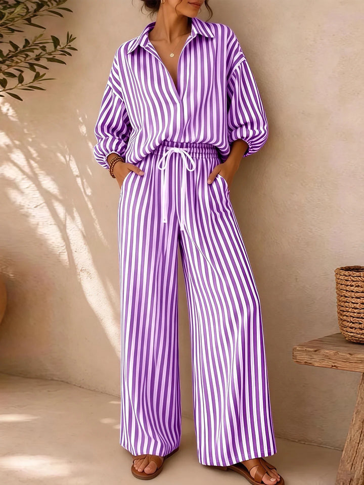 Celine Striped Two-Piece Set