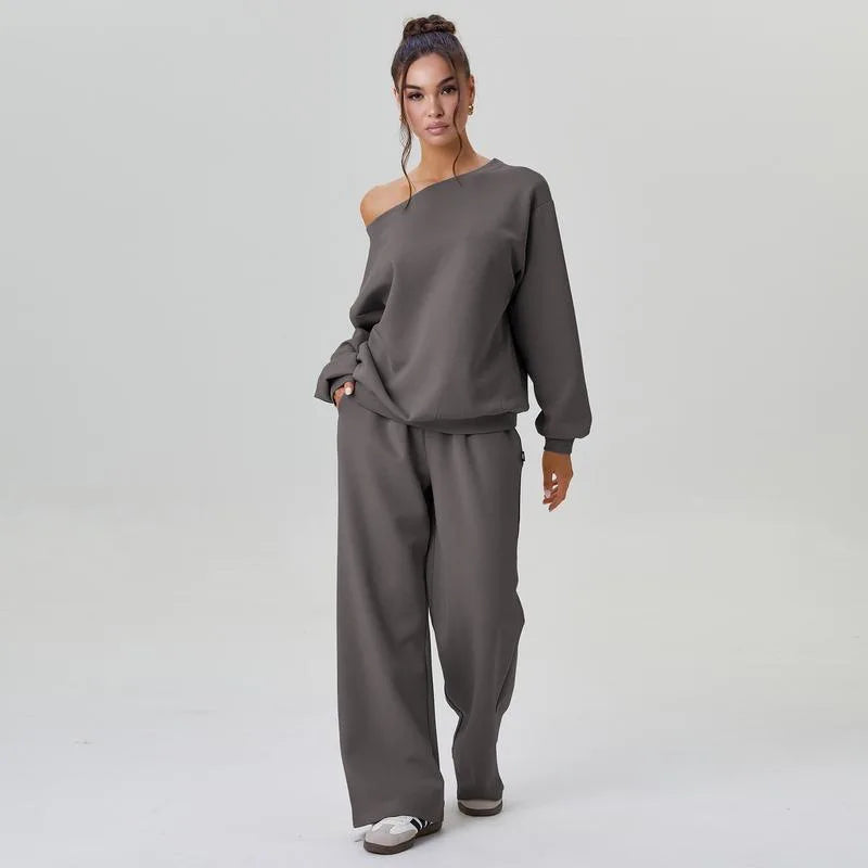 Estelle Off Shoulder Tracksuit Set