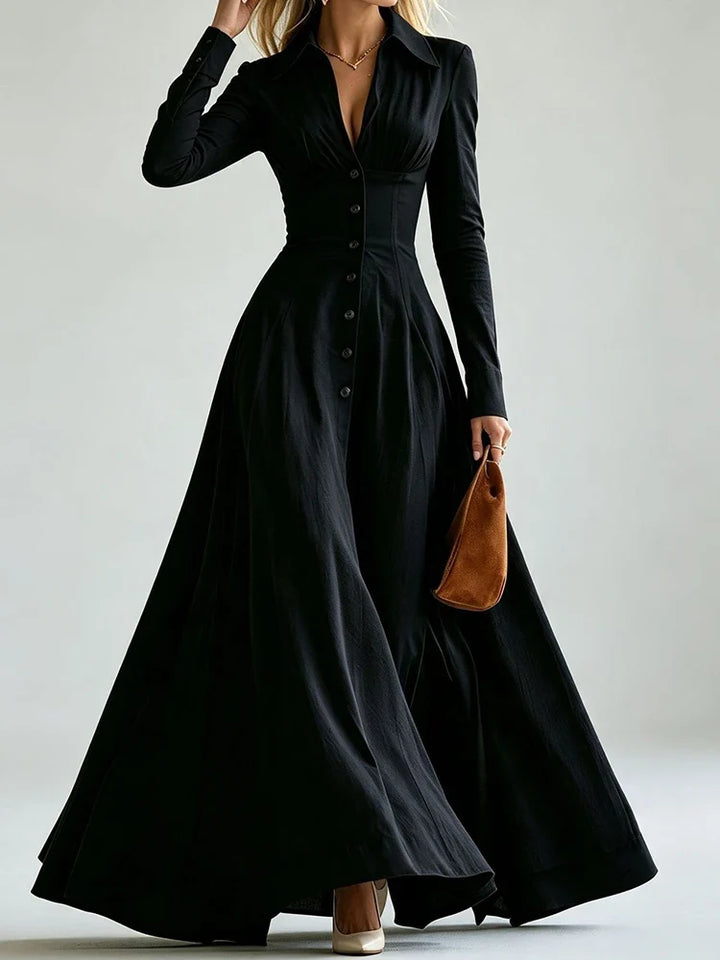 Noelani Button Front Maxi Dress