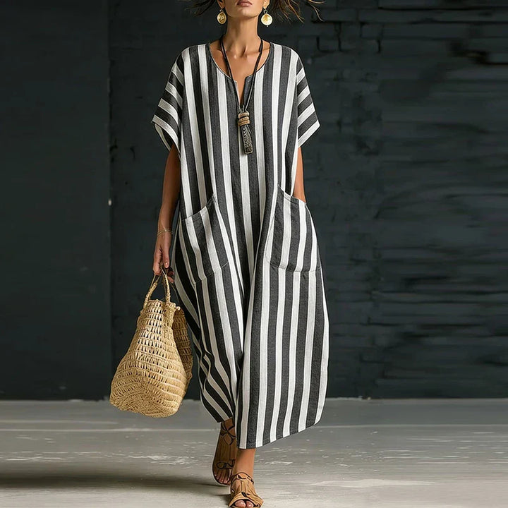 Wynn Striped Boho Maxi Dress