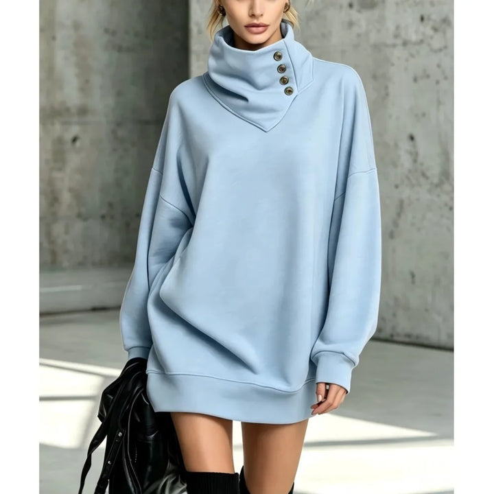 Juniper Button Sweatshirt Dress