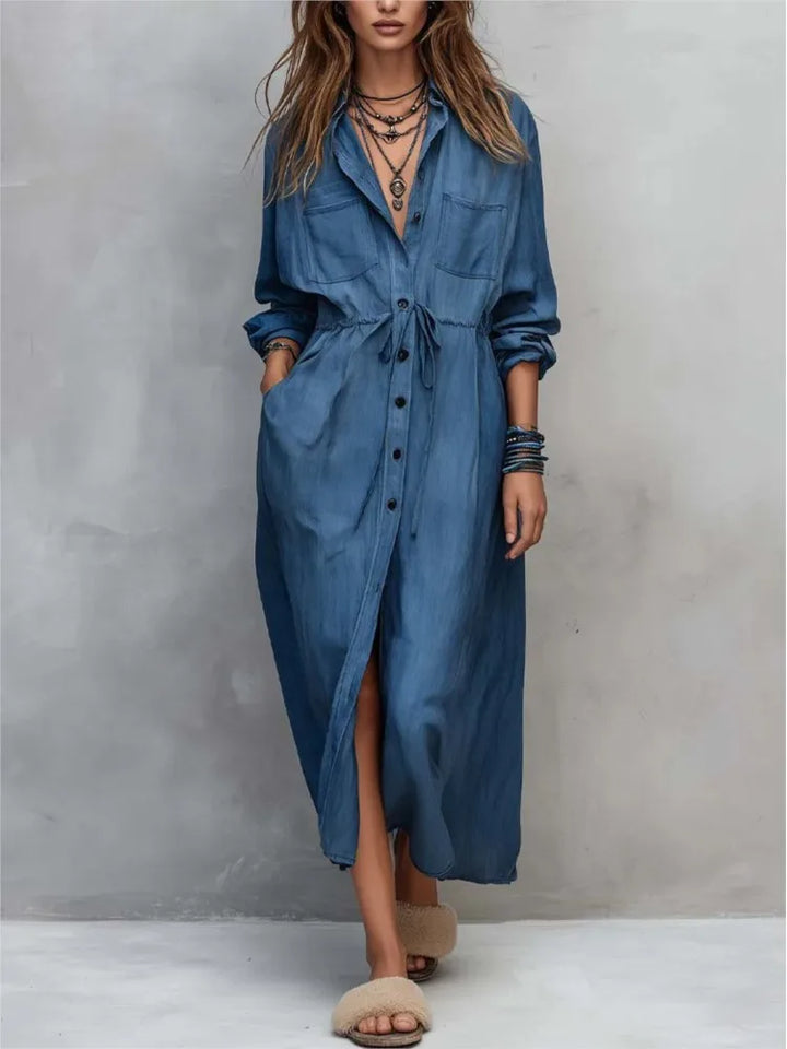Quinn Everyday Maxi Shirt Dress