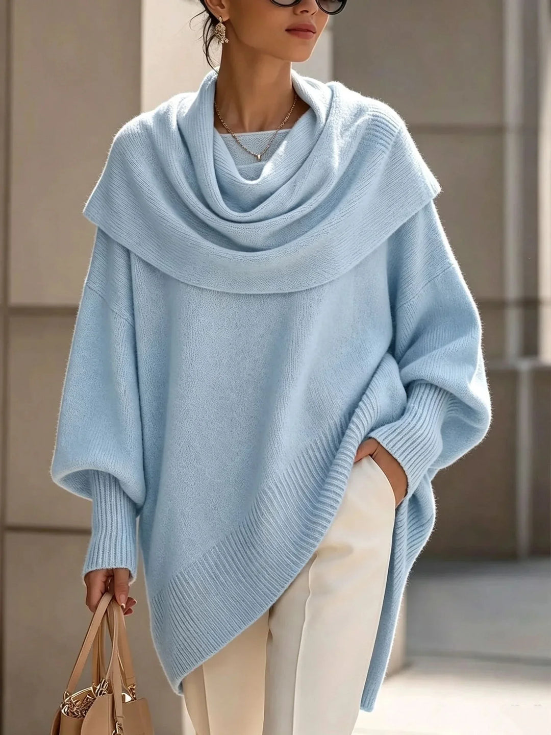 Zuzanna Scarf Collar Poncho