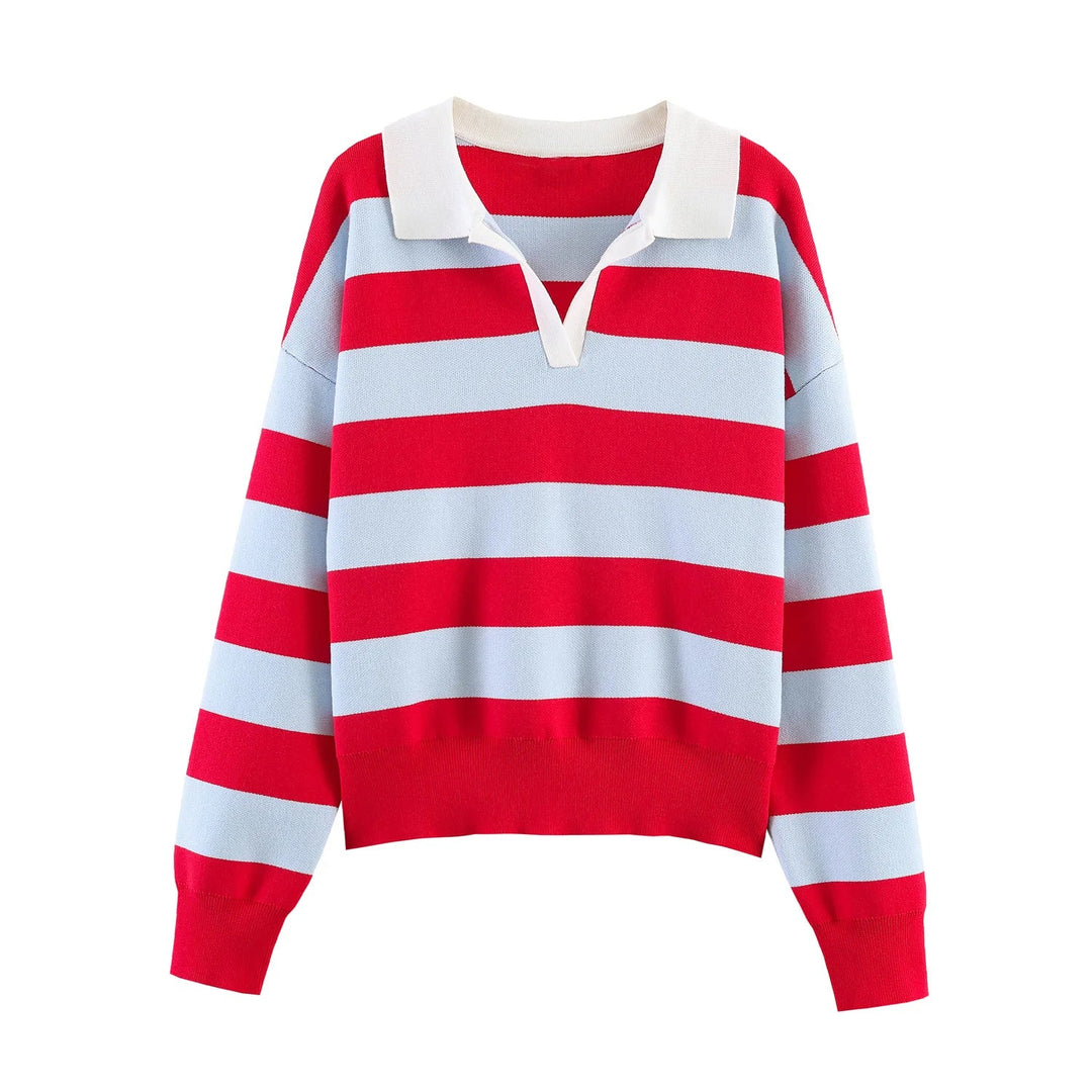 Imogen Johnny Collar Polo Sweater