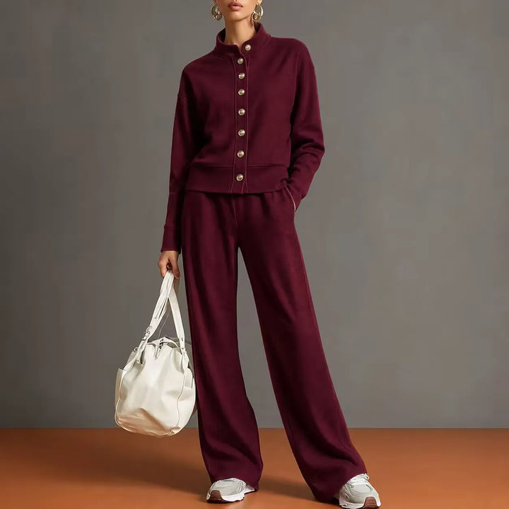 Sofia Button Front Pant Set