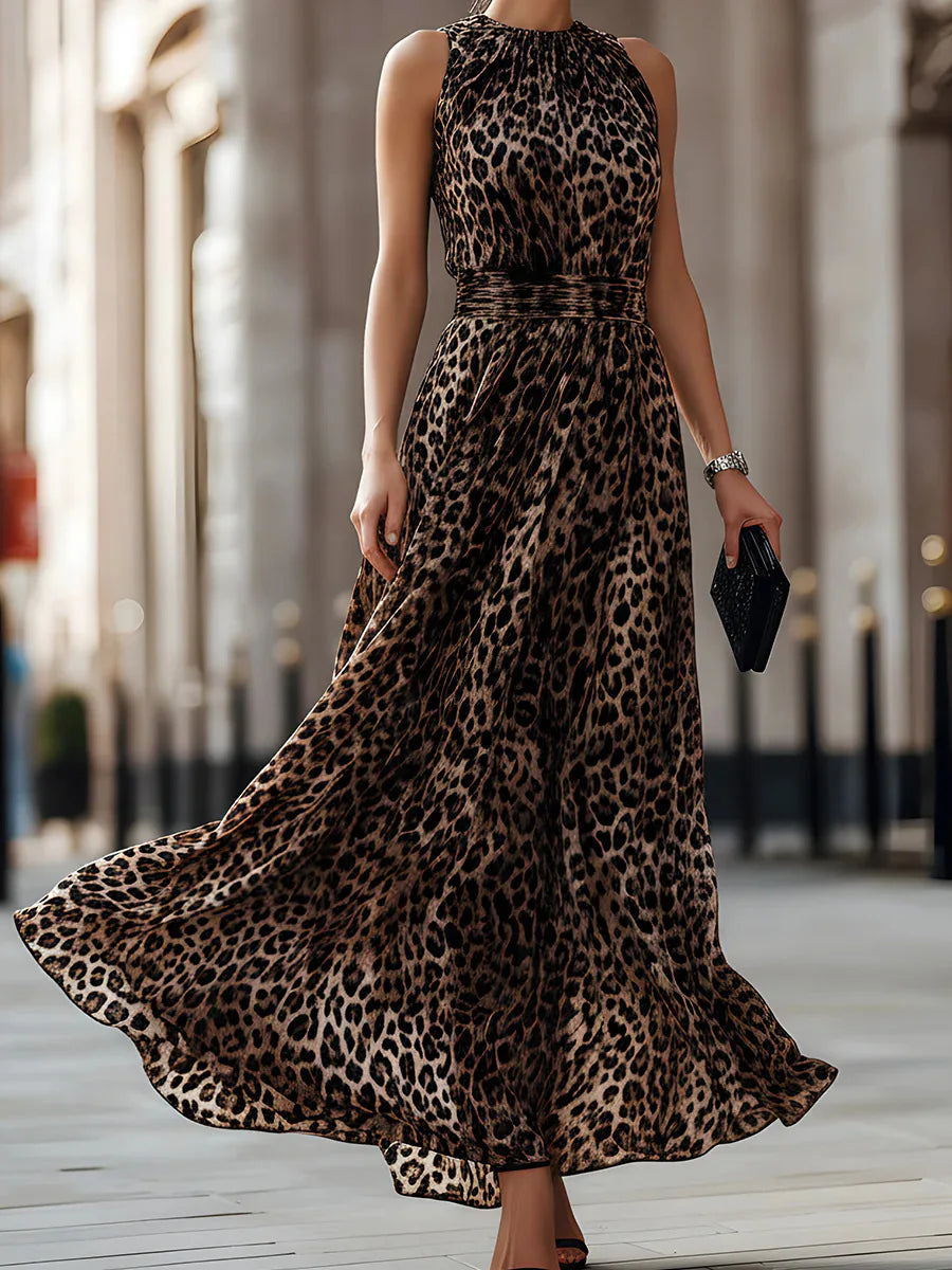 Dania Leopard Flare Dress