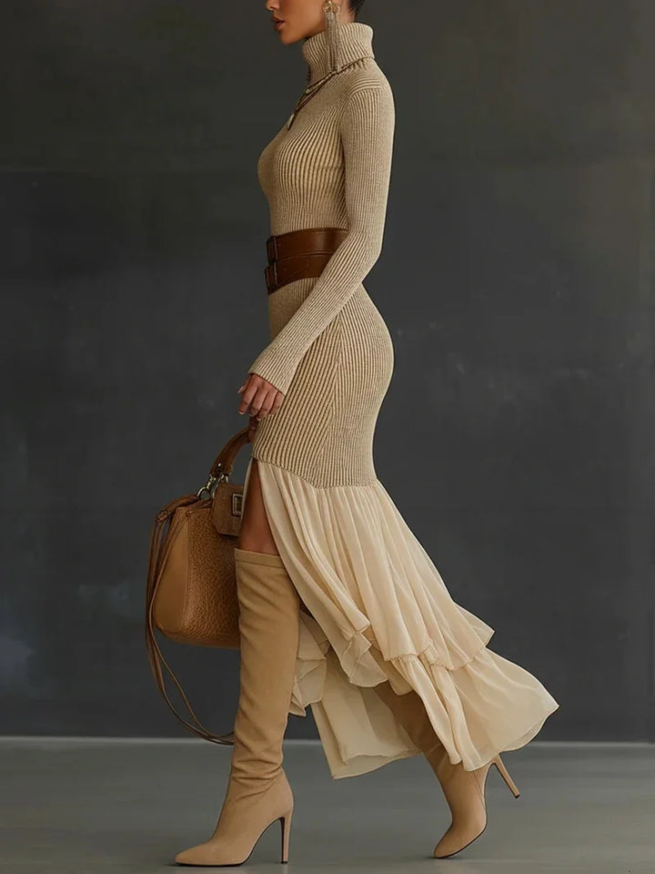 Yasmin Elegant Knit Midi Dress