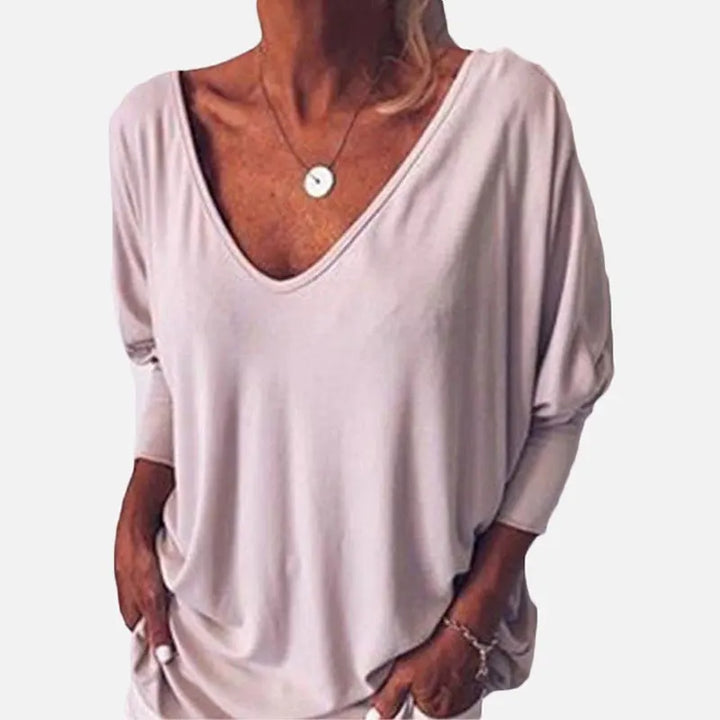 Liana V-Neck Button Top