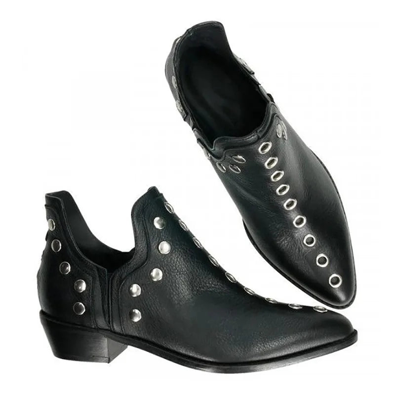 Marisette Stud Pointed Ankle Boot