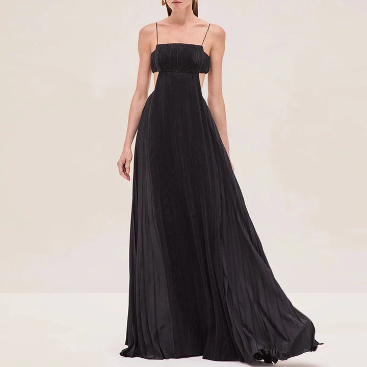 Julie Flowy Pleated Wedding Guest Dress