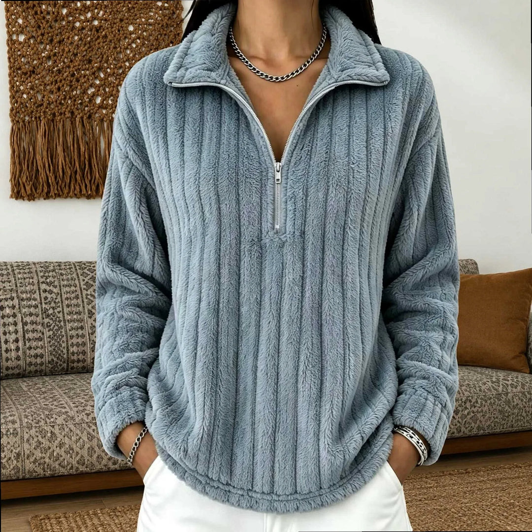 Agathe Quarter Zip Pullover