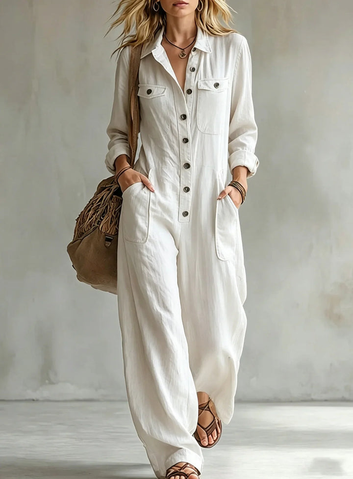 Amara Wide Leg Utility Jumpsuit
