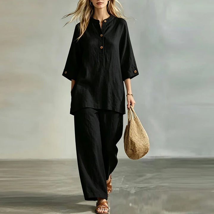 Aria Casual Linen Matching Set