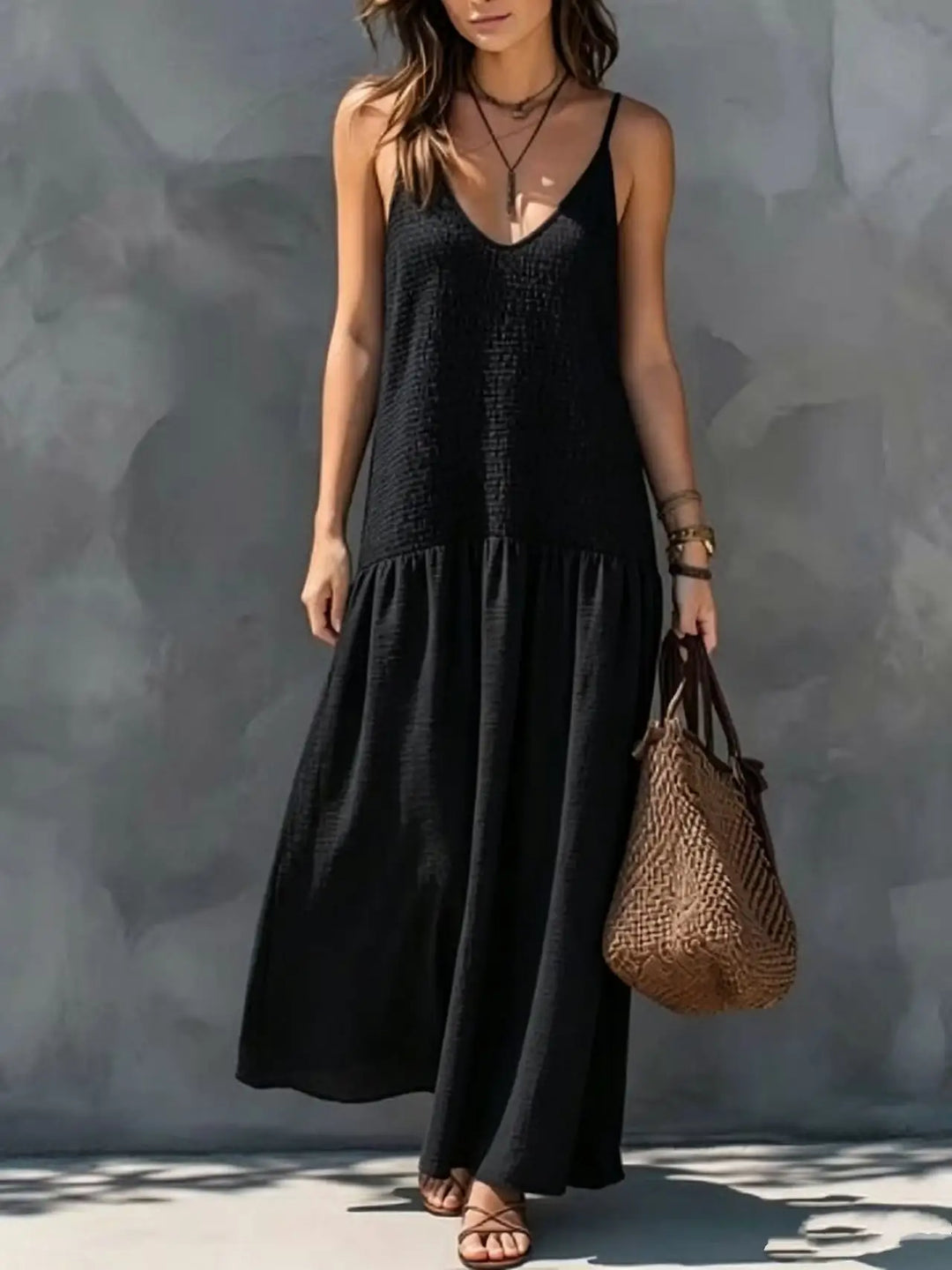 Helen Sophisticated Boho Maxi Dress