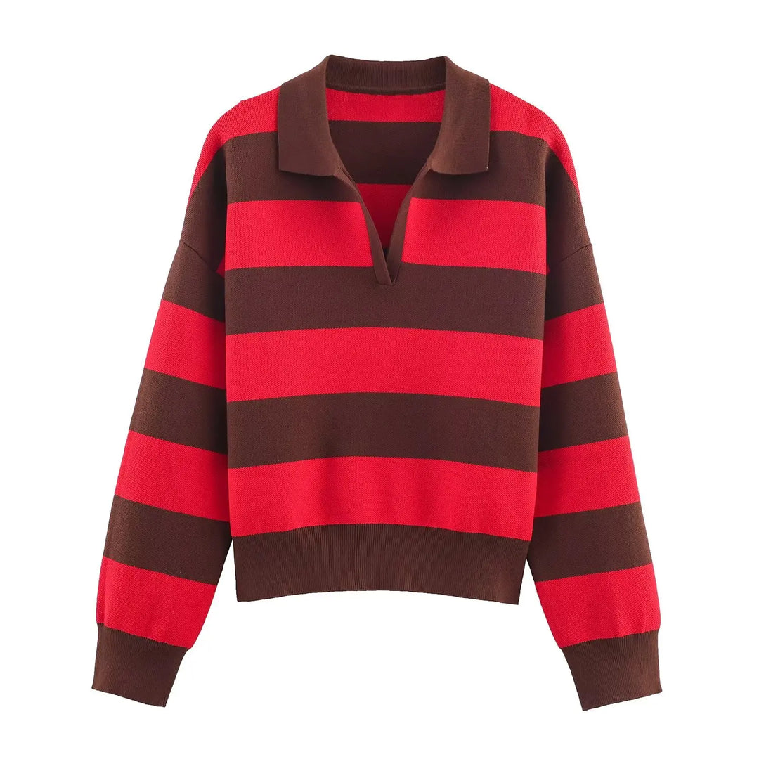 Imogen Johnny Collar Polo Sweater