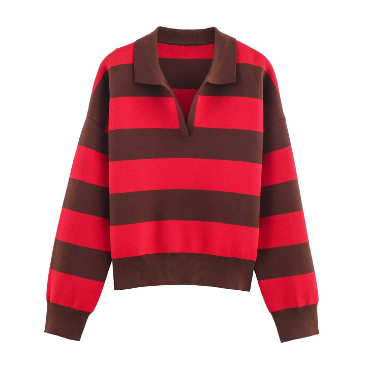 Imogen Johnny Collar Polo Sweater