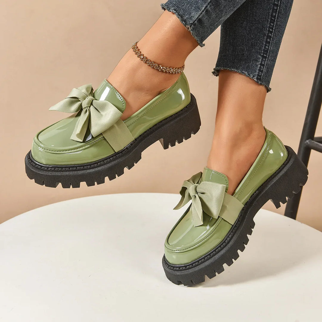 Soana Bow Rise Platform Loafers