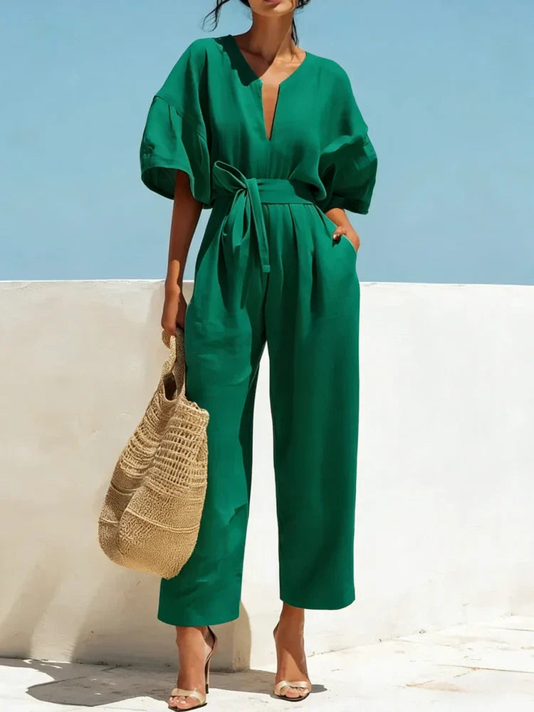 Tahlia Summer Linen Jumpsuit