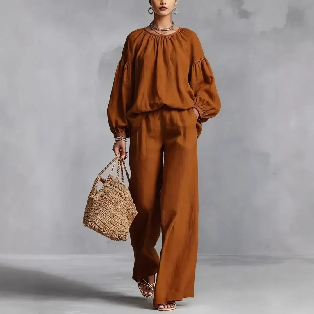 Gemma Lantern Sleeve Trouser Set