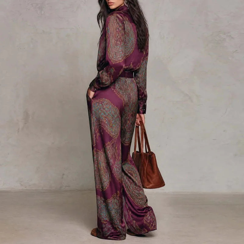 Rosalind Paisley Print Two Piece Set