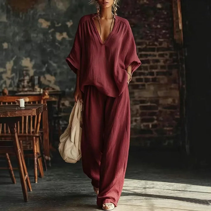 Zadie Relaxed Wide Leg Pant Set
