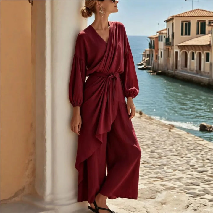 Marisol Wrap Front Jumpsuit