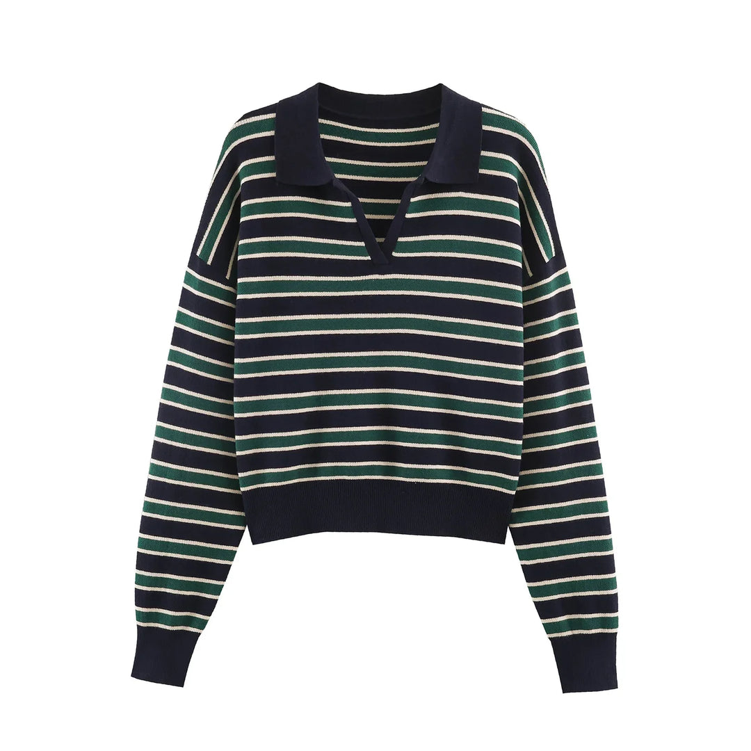 Imogen Johnny Collar Polo Sweater