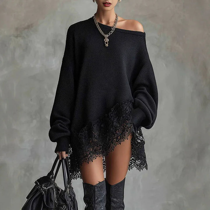 Amelie Off Shoulder Sweater Dress