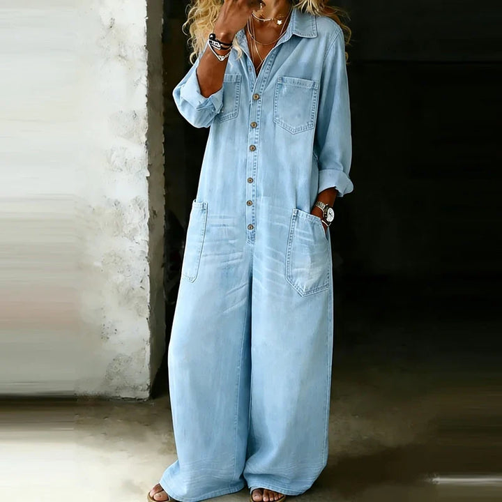 Winona Button Front Jumpsuit