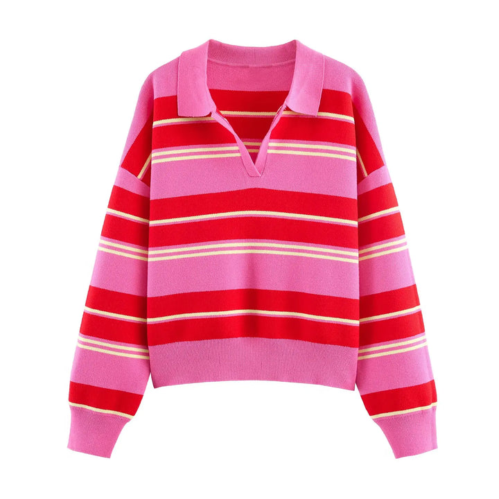 Imogen Johnny Collar Polo Sweater