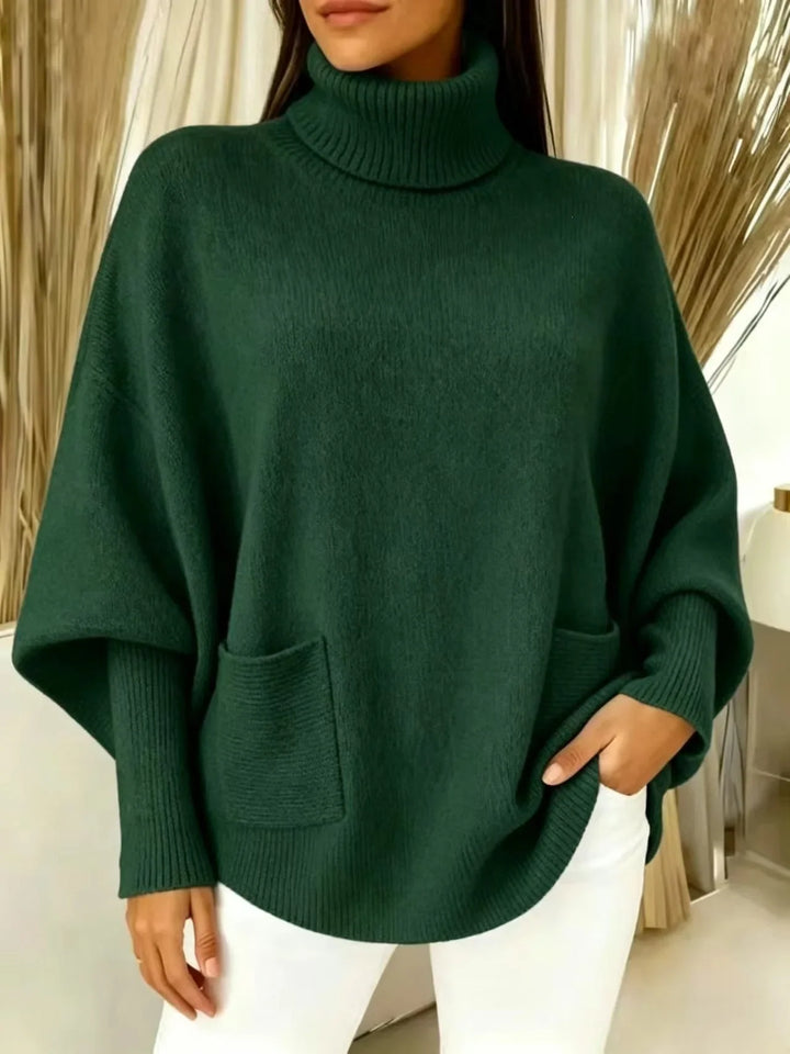 Simone Turtleneck Batwing Sweater