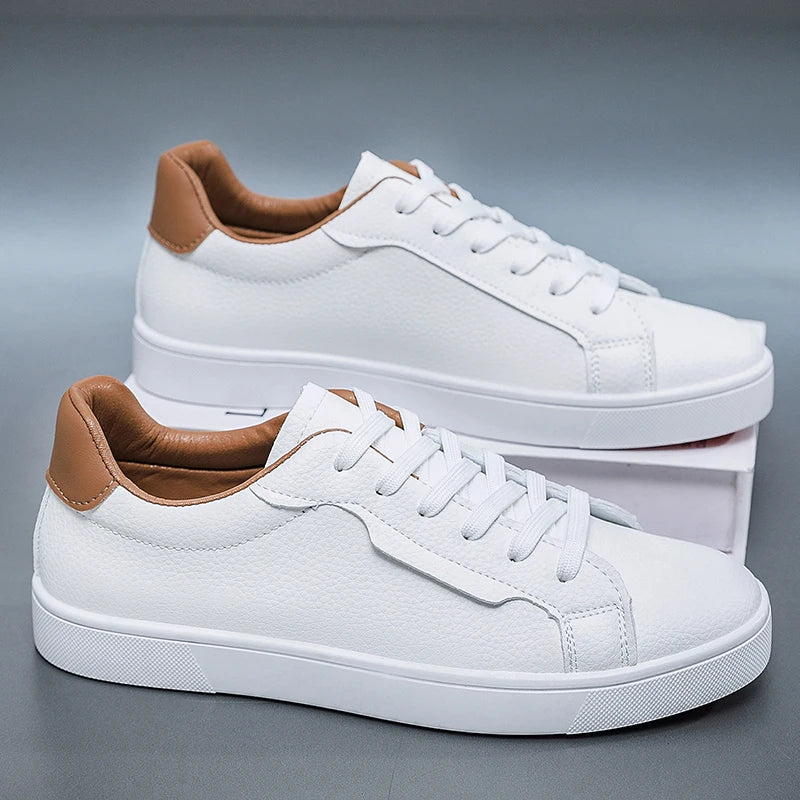 Declan Pebbled Leather Sneakers