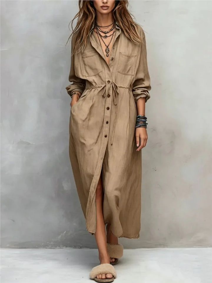 Quinn Everyday Maxi Shirt Dress