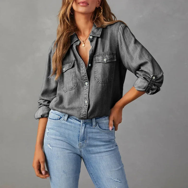 Ingrid Relaxed Denim Shirt