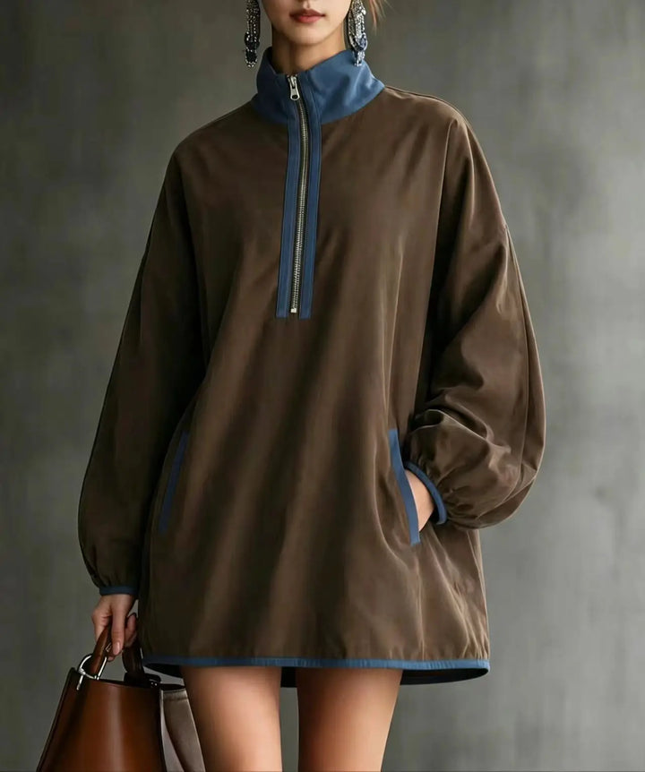 Verity Half Zip Mini Dress