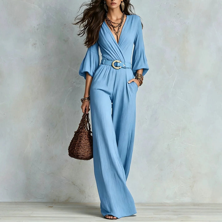 Amelia Elegant Wide Leg Jumpsuit