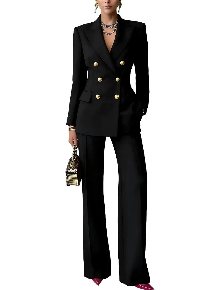 Solene Double Breasted Pantsuit