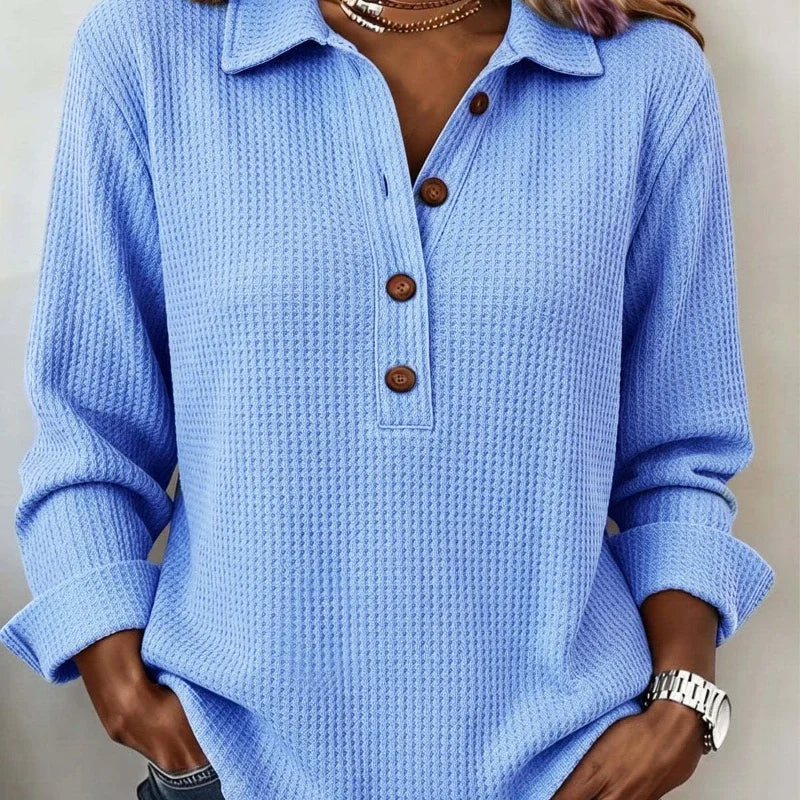 Tessa Waffle Knit Top