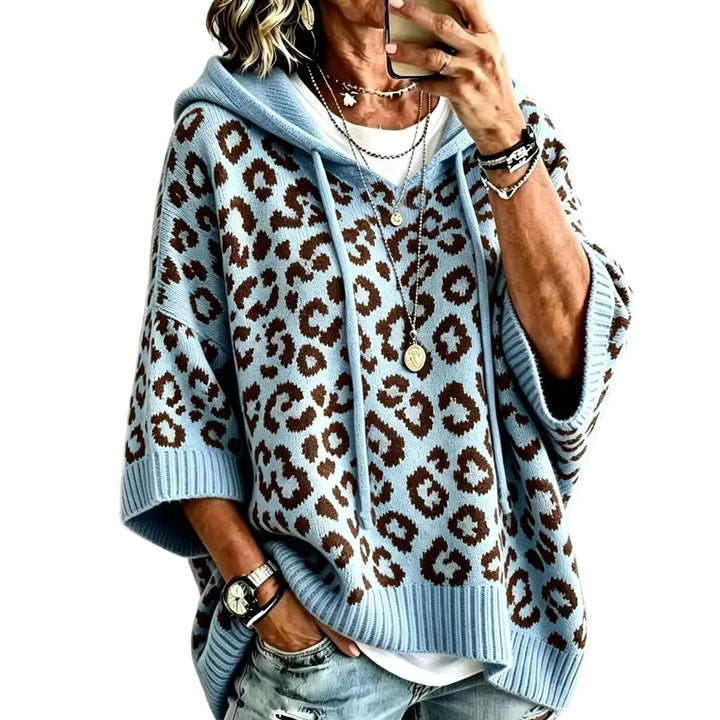 Alba Drawstring Leopard Hoodie