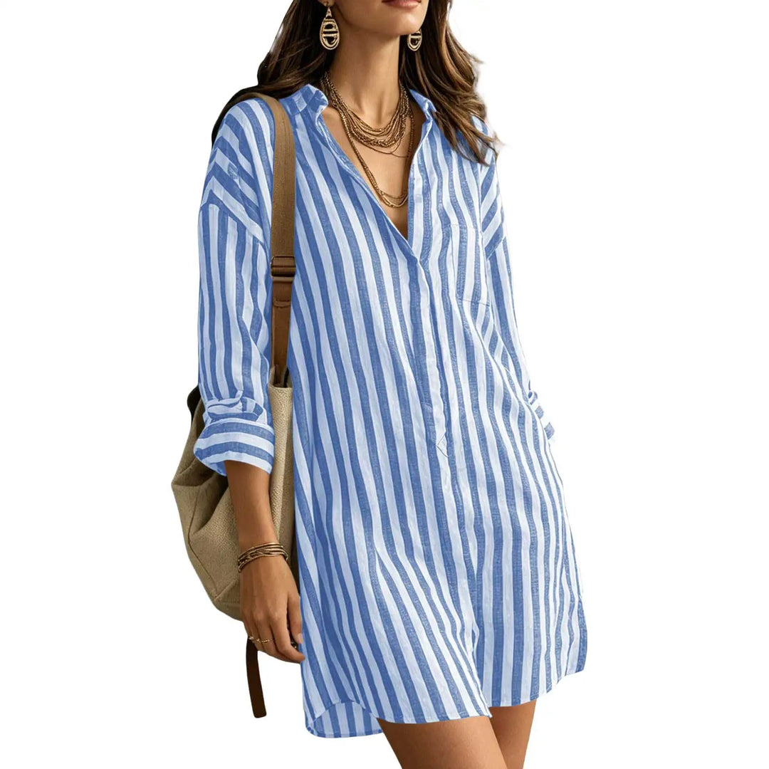Verena Lightweight Stripe Mini Dress