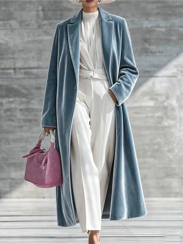 Livia Velvet Maxi Coat