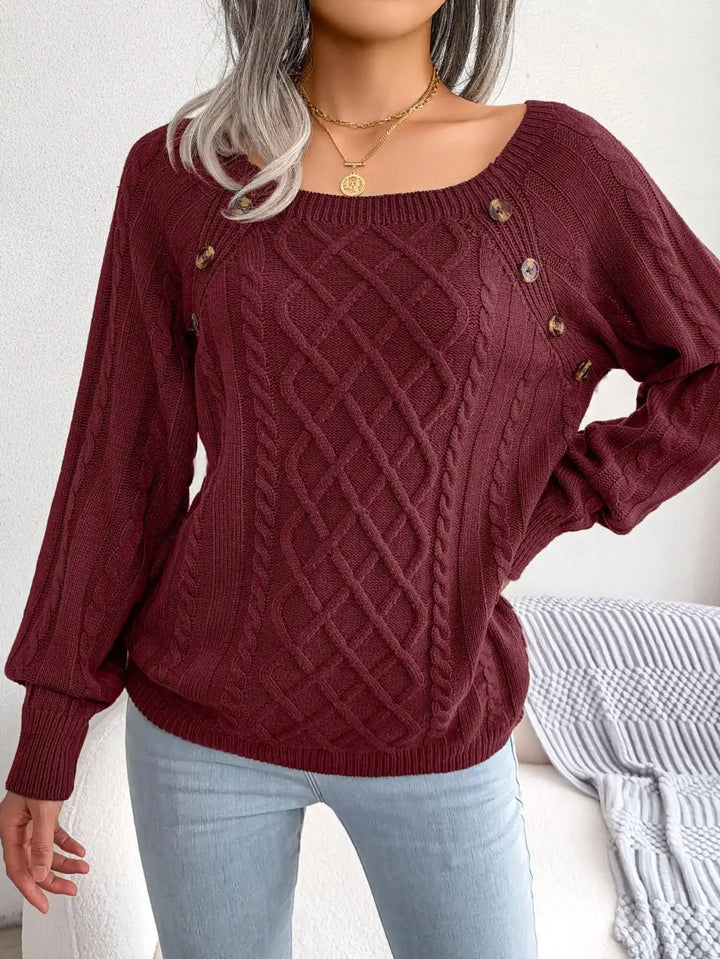 Marlowe Square Neck Sweater