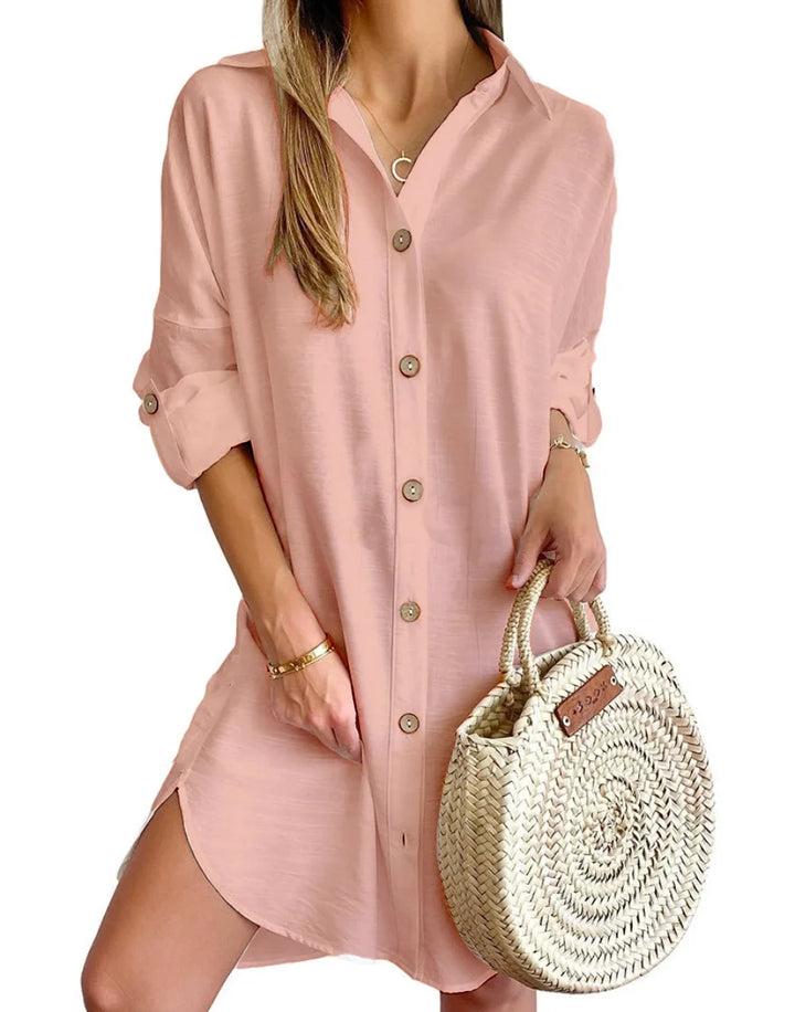 Rayna Button Up Shirt Dress