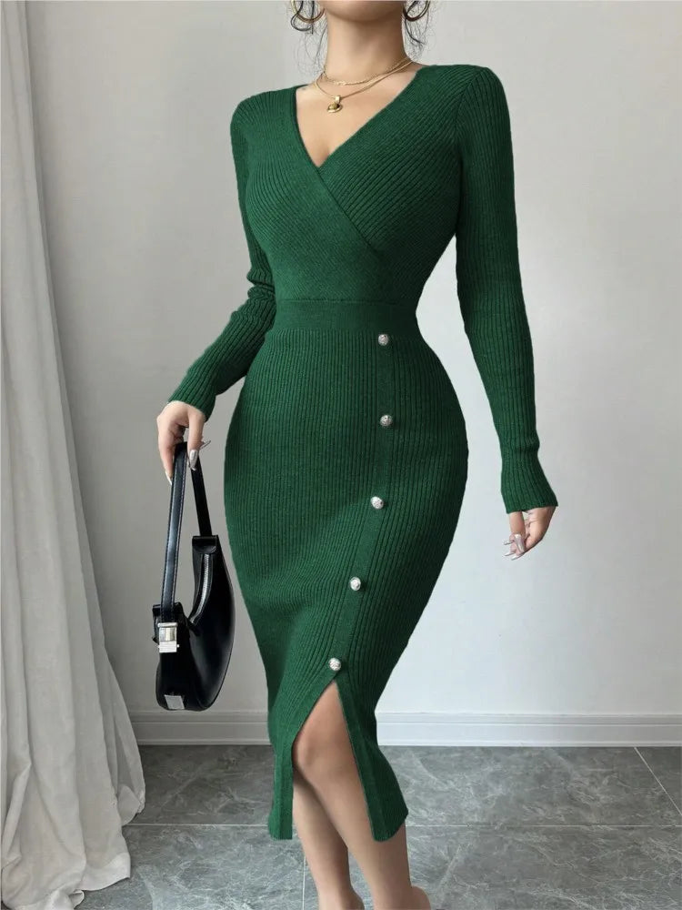 Astrid Ribbed Knit Dress