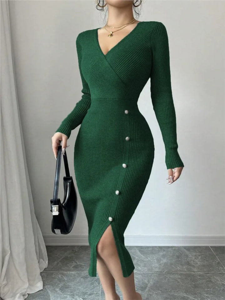 Astrid Ribbed Knit Dress