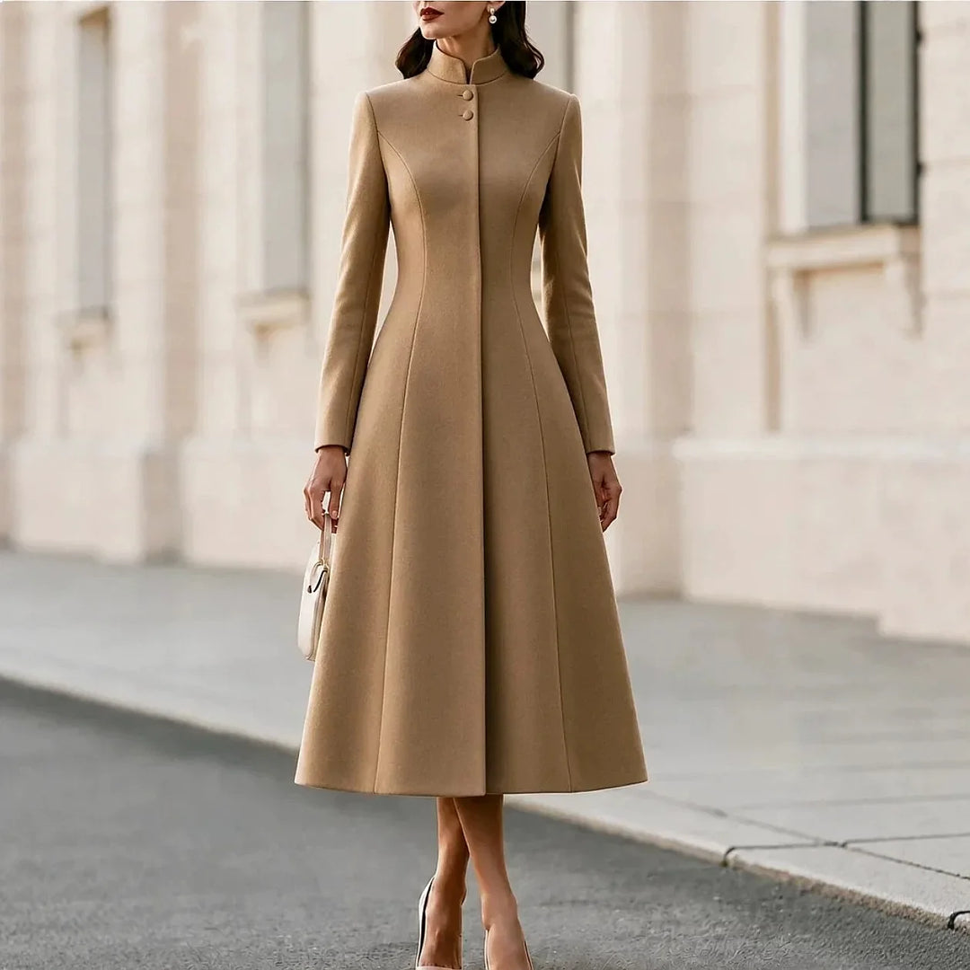 Rosamund Stand Collar Coat Dress