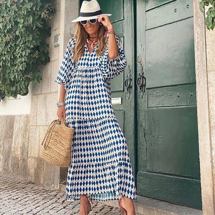 Orinthia Effortless Floral Boho Maxi Dress